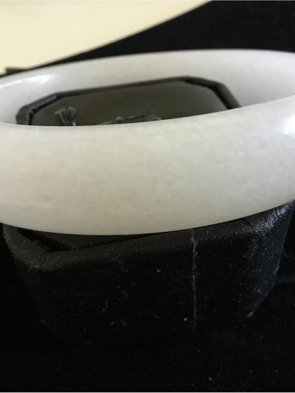 Classic White Jade Bangle Bracelet